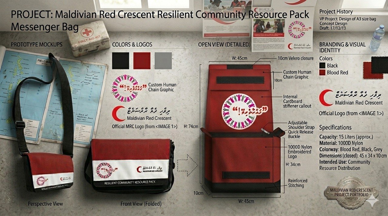 Red Crescent Maldives mock-up